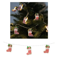 Гірлянда Chomik Шкарпетка новорічна 1.65 м 10 LED Теплий білий (5900779854093)