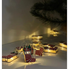 Гірлянда Chomik Шкарпетка новорічна 1.65 м 10 LED Теплий білий (5900779854093)