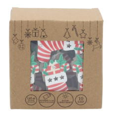 Гірлянда Chomik Шкарпетка новорічна 1.65 м 10 LED Теплий білий (5900779854093)