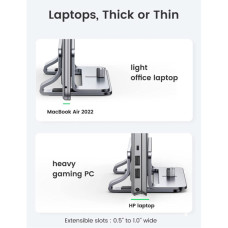 Підставка до ноутбука Ugreen LP258 Vertical Laptop Stand Silver (20471)