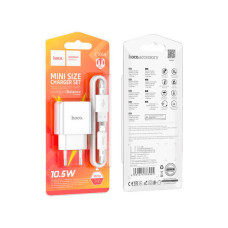 Зарядний пристрій HOCO C106A Leisure USB + cable USB to Micro 5P 10.5W White (6931474783905)