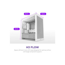 Корпус NZXT H3 Flow All White (CC-H31FW-01)