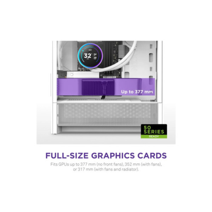 Корпус NZXT H3 Flow All White (CC-H31FW-01)