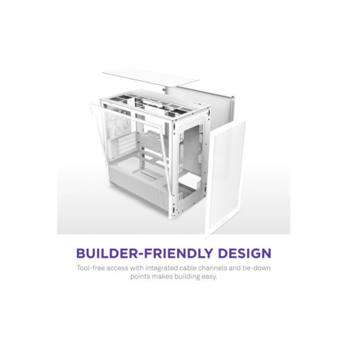 Корпус NZXT H3 Flow All White (CC-H31FW-01)