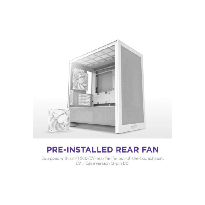 Корпус NZXT H3 Flow All White (CC-H31FW-01)