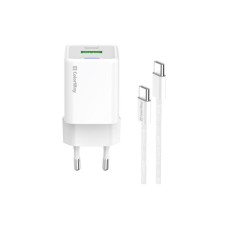 Зарядний пристрій ColorWay GaN Mini 35W PD Port PPS USB (Type-C PD + USB QC4.0) cable Type-C (CW-CHS055PDC-WT)