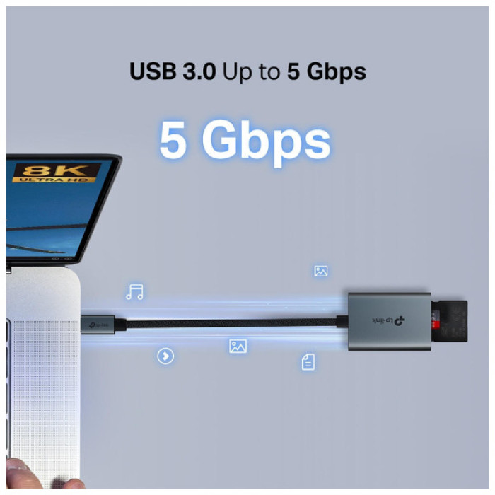 Зчитувач флеш-карт TP-Link USB-C to SD/TF (UA440C)