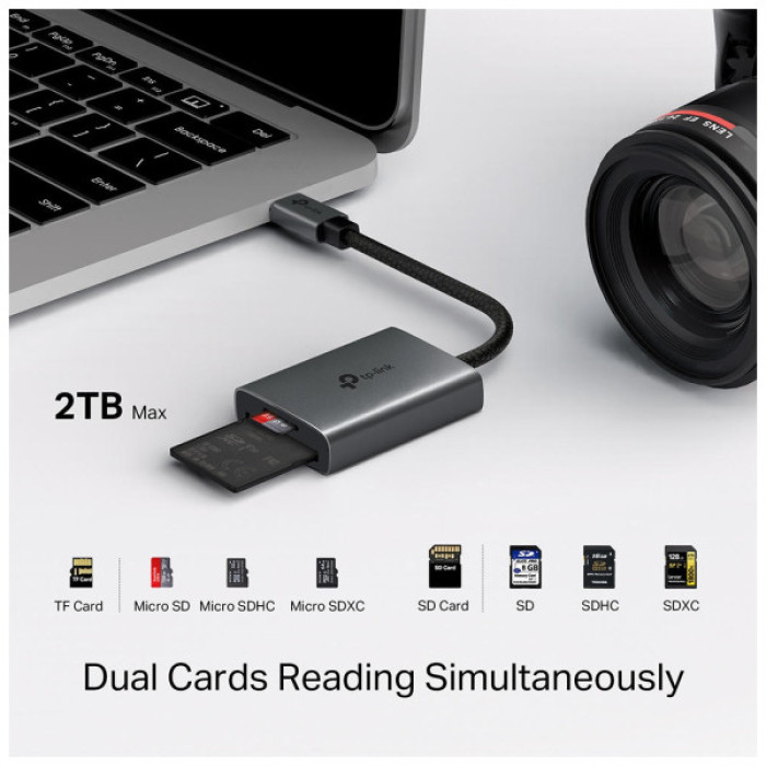 Зчитувач флеш-карт TP-Link USB-C to SD/TF (UA440C)