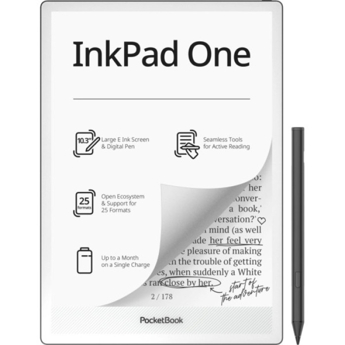 Електронна книга Pocketbook 1030 InkPad One Matte Black (PB1030-8-WW)