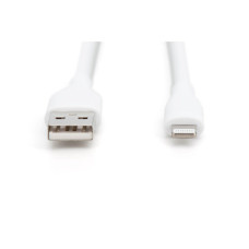 Дата кабель USB 2.0 AM to Lightning 2.0m 12W white Digitus (AK-600108-020-W)