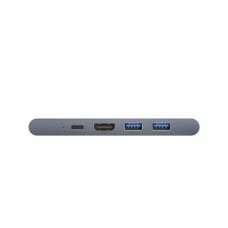 Концентратор Baseus USB-C Thunderbolt 7-in-1 2xUSB 3.0 + 1xUSB-C PD + HDMI 4K60Hz + SD/TF + 1xRJ45 1000Mbps gray (CAHUB-L0G)