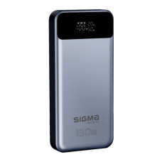Батарея універсальна Sigma X-power SI30A7QLX 30000mAh, PD/130W, LED, cable 100w, silver (4827798479117)