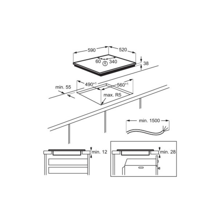 Варочна поверхня Electrolux EHF6343FOK