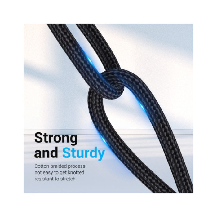 Кабель мультимедійний Micro 5P M to 3.5mm M 1.0m (4pin) black Vention (BDGBF)