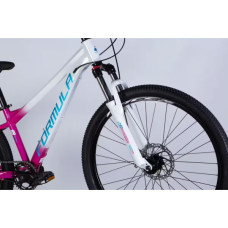 Велосипед Formula 26" F-1 DD рама-13" AL 2026 біло-рожевий (OPS-FR-26-818)