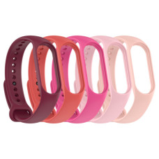 Ремінець до фітнес браслета Armorstandart комплект 5шт Xiaomi Mi Band 7/6/5 New Style Pink Punch (ARM75066)