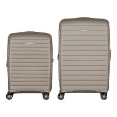 Набір валіз 2E Aero (M+S), сіро-коричневі (2E-SPP-AERO-SET2-TP)