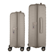 Набір валіз 2E Aero (M+S), сіро-коричневі (2E-SPP-AERO-SET2-TP)