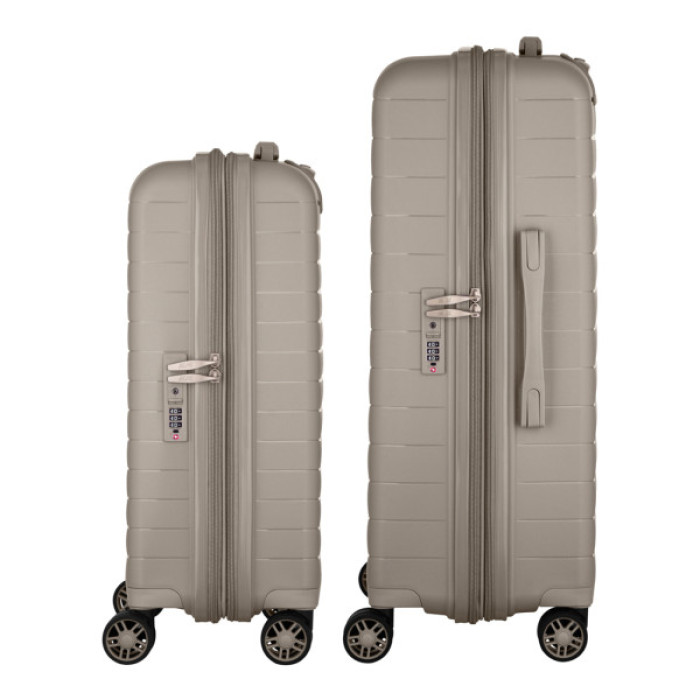 Набір валіз 2E Aero (M+S), сіро-коричневі (2E-SPP-AERO-SET2-TP)