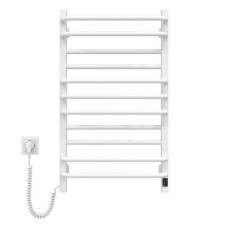 Сушарка для рушників Navin Грандіс, 800х480х161мм, таймер-регулятор, сталь, білий, ліве підключення (12-108153-4880)