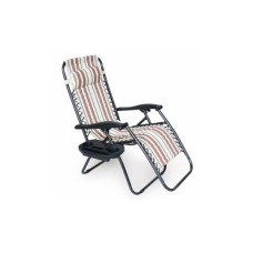 Крісло складане Voltronic 1800х650х1150мм Brown/White (YT36696)