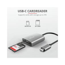 Зчитувач флеш-карт Trust Dalyx Fast USB-С Card reader (24136)