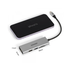 Концентратор Essager USB-C 5-in-1 HDMI 1.4 + USB 3.0 + USB 2.0 + SD/TF (EHBC05-FH0G-P)