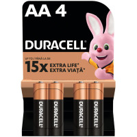 Батарейка Duracell AA лужні 4 шт. в упаковці (5000394052536 / 81551270)