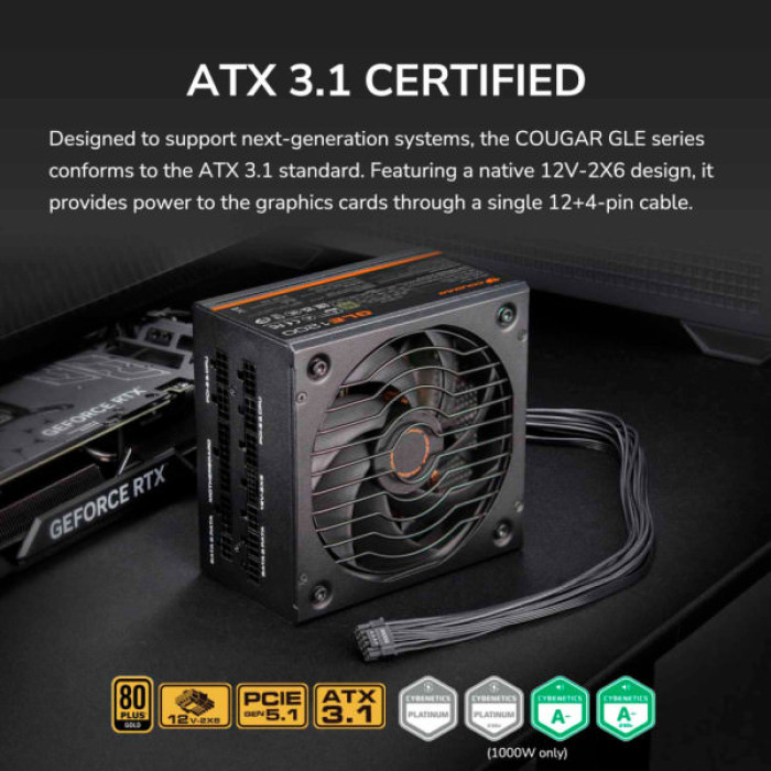 Блок живлення Cougar 1000W (GLE1000)