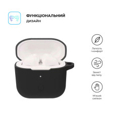 Чохол для навушників Armorstandart Hang Case для Xiaomi Redmi Buds 3 Black (ARM67078)