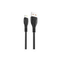 Дата кабель USB 2.0 AM to Lightning 1.0m 6A NB185 black XO (6920680879236)