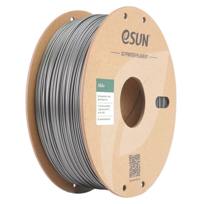 Пластик для 3D-принтера eSUN ASA+ 1,75mm 1kg SILVER (ASA+P175S1)