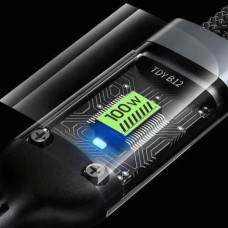 Дата кабель USB 2.0 AM to Lightning + Micro 5P + USB-C 1.2m 100W nylon black XoKo (SC-3100)