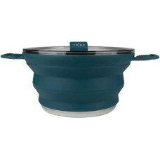 Котел туристичний Tribe Collapsible Pot 2,5 л силіконовий ocean (T-FF-0025-ocean)