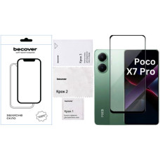 Скло захисне BeCover Poco X7 Pro Black (713415)