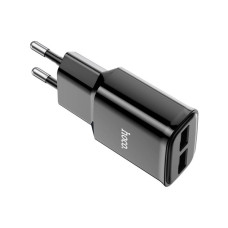 Зарядний пристрій HOCO C88A Star round 2xUSB + cable Micro 12W Black (6931474749529)