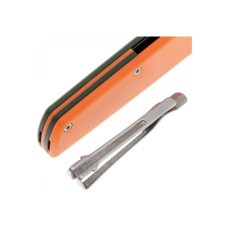 Ніж SRM Qrick, Sandvik14C28N, G10, помаранчево-зелений (408L-GX)