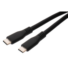 Дата кабель USB-C to USB-C 2.0m UBS3.2 Gen2 10G 240W Chip Silicon Black Vinga (VCPDCCC3242SB)