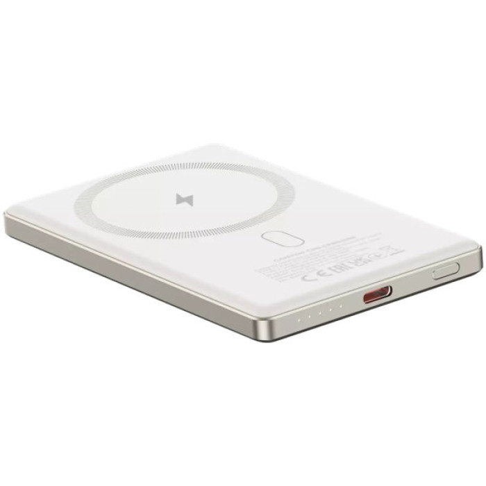 Батарея універсальна Canyon 5000mAh OnPower 505 slim Magsafe PD/20W Beige (CNS-CPB505BE)