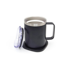 Термокружка TheGeneral з підігрівом та бездротовою зарядкою ThermoHub 15W з LED індикатором чорна (40021321-01)