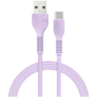 Дата кабель USB 2.0 AM to USB-C 1.2m Purple ACCLAB (1283126518270)