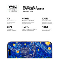 Скло захисне Armorstandart Pro 3D LE Apple iPhone 14 Pro Max Black 3 шт (ARM77602)