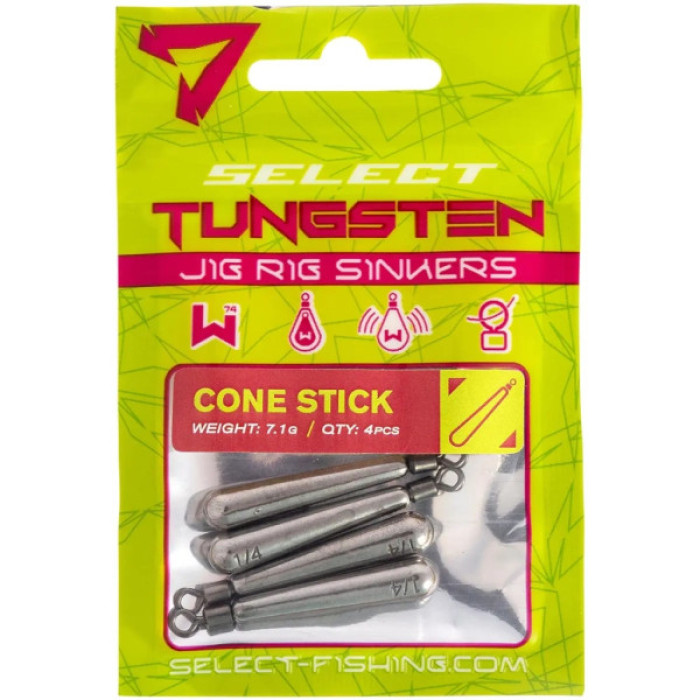 Грузило Select Паличка джиг-ріг вольфрам 1.8g (4 шт/уп) (1870.70.88)