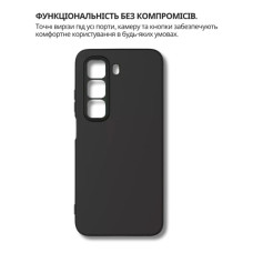 Чохол до мобільного телефона BeCover Silicone Infinix Hot 60 Pro 4G (X6885) Black (714558)