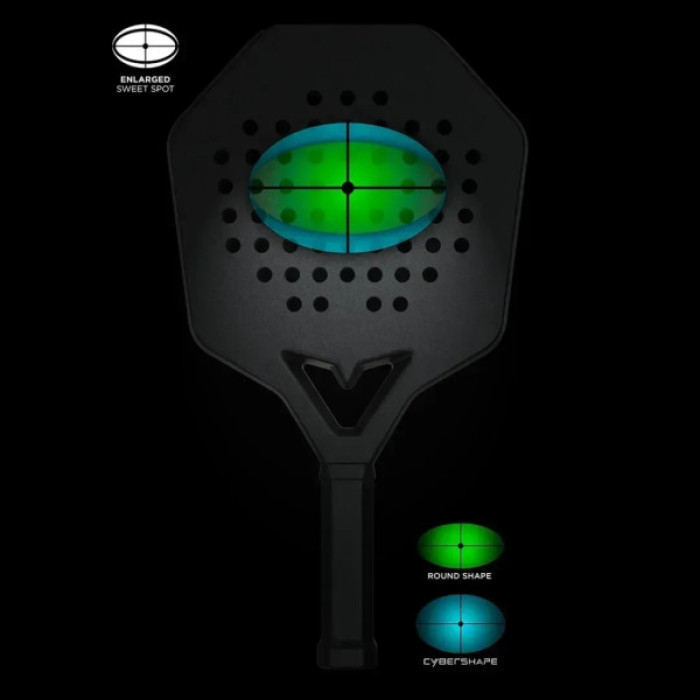 Ракетка для падел тенісу Stiga Racket 18K Cybershape 2V (2202-1722-03) (932049)