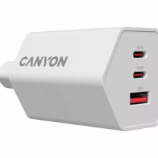 Зарядний пристрій Canyon HEXAGON 65 GaN 65W 2xPD 1xQC EU White (CND-CHAHEX65W)