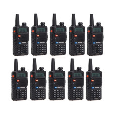 Портативна рація Baofeng UV-5R Black Ten Pack комплект 10 шт (2200000758972)