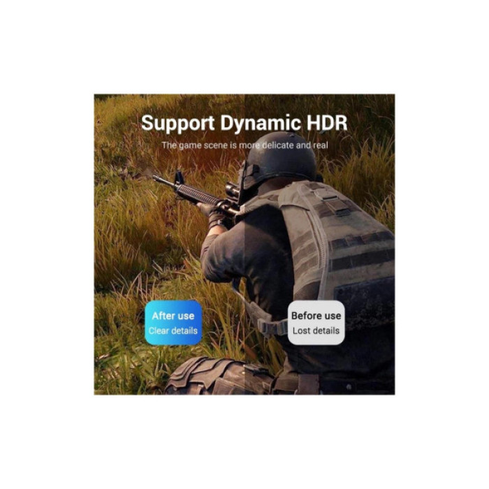 Кабель мультимедійний DisplayPort M to DisplayPort M 1.0m black Vention (HCCBF)