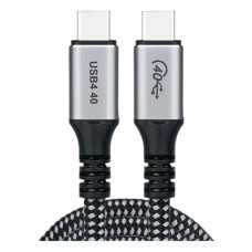 Дата кабель USB-C to USB-C 1.2m USB4.0 Gen3 240W (8K HDR) Choetech (XCC-1040-GY)