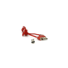 Дата кабель USB 2.0 to Micro 5P 1.0m 2A magnetic nylon red Pipo (18164)